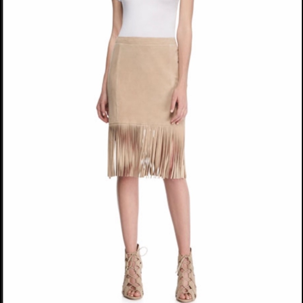 Cusp by Neiman Marcus Suede Burgundy Skirt, size medium
